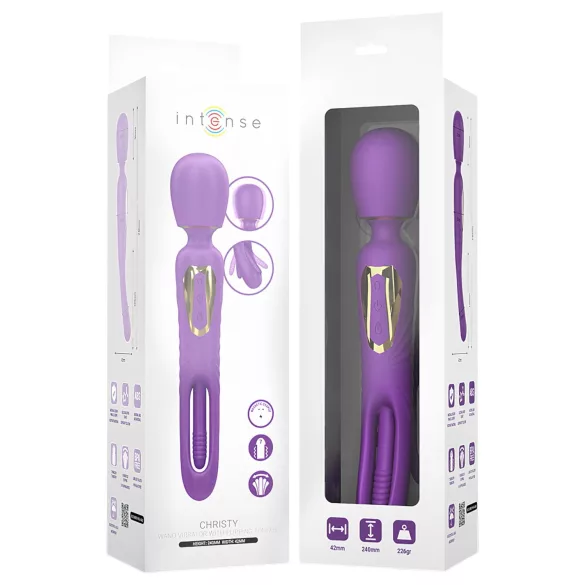 Intense Christy - vibromasseur langue mobile - silicone violet