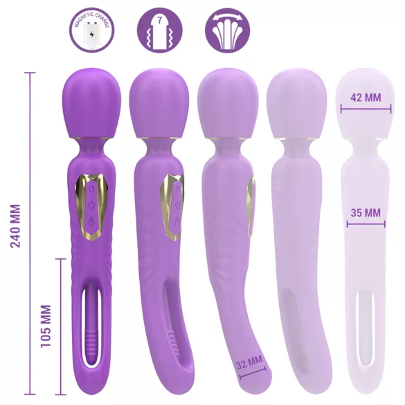 Intense Christy - vibromasseur langue mobile - silicone violet