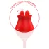 Intense Melanie - stimulateur clitoridien 2en1 langue vibrante - silicone rouge