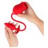 Intense Melanie - stimulateur clitoridien 2en1 langue vibrante - silicone rouge