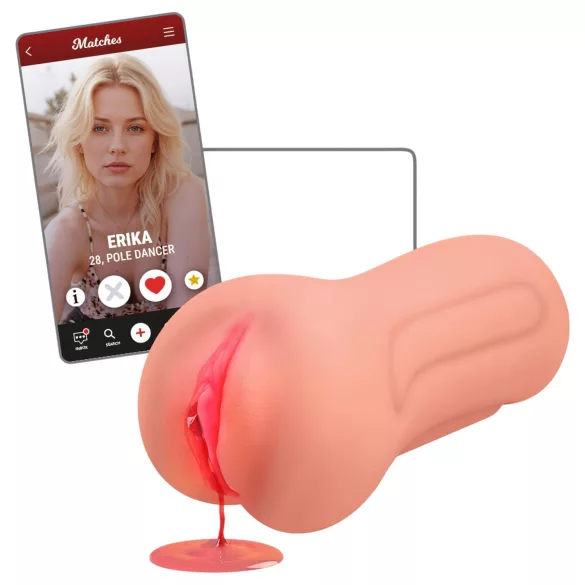 Intense First Time Erica - masturbateur vagin réaliste vierge - couleur chair