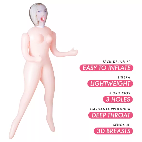 Intense Dolls Ingrid - poupée sexuelle gonflable - PVC