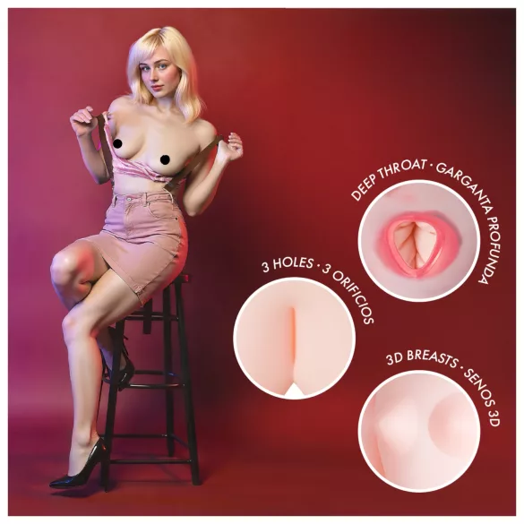 Intense Dolls Ingrid - poupée sexuelle gonflable - PVC