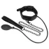 Fétiche - collier gonflable avec laisse (noir)