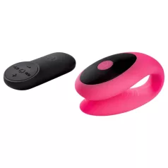   Virgite - vibromasseur pour couple télécommandé (noir-rose)