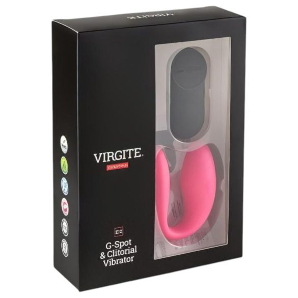 Virgite - vibromasseur couple télécommande (noir-rose)