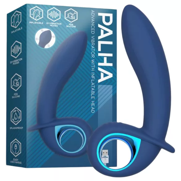 INTOYOU Palha - vibromasseur rechargeable et gonflable (bleu)