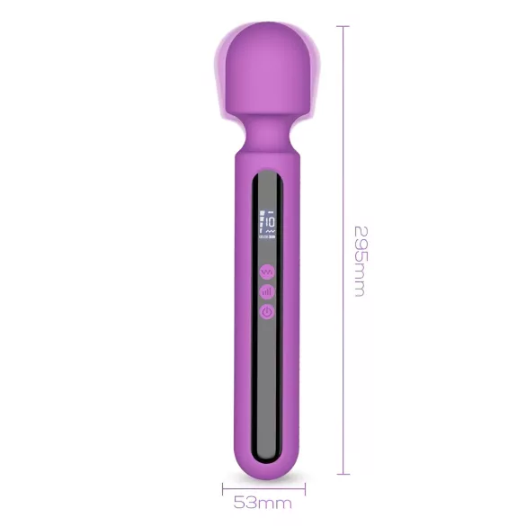 Engily Ross Aura - vibromasseur rechargeable digital - silicone violet