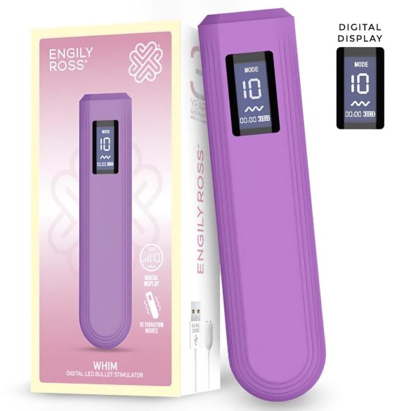 Engily Ross Whim - vibromasseur rechargeable numérique (violet)