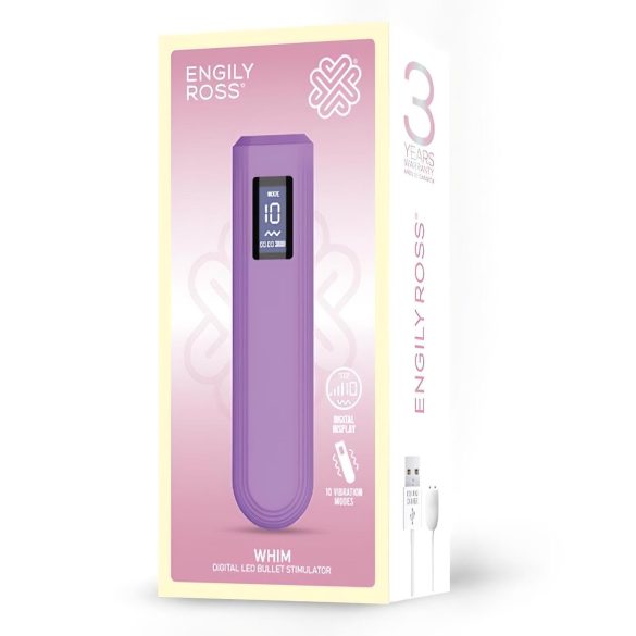 Engily Ross Whim - vibromasseur rechargeable numérique (violet)