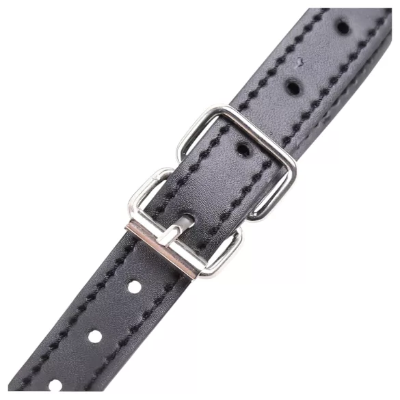 Latetobed - bâillon bouche forme lèvres - silicone noir