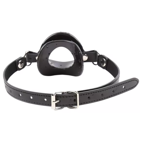 Latetobed - bâillon bouche forme lèvres - silicone noir