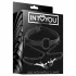 INTOYOU - bâillon avec pinces à tétons - silicone noir