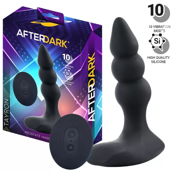 AfterDark - masseur prostatique vibrant - silicone noir