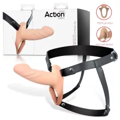 Action StrapOn - gode ceinture creux - naturel - taille S