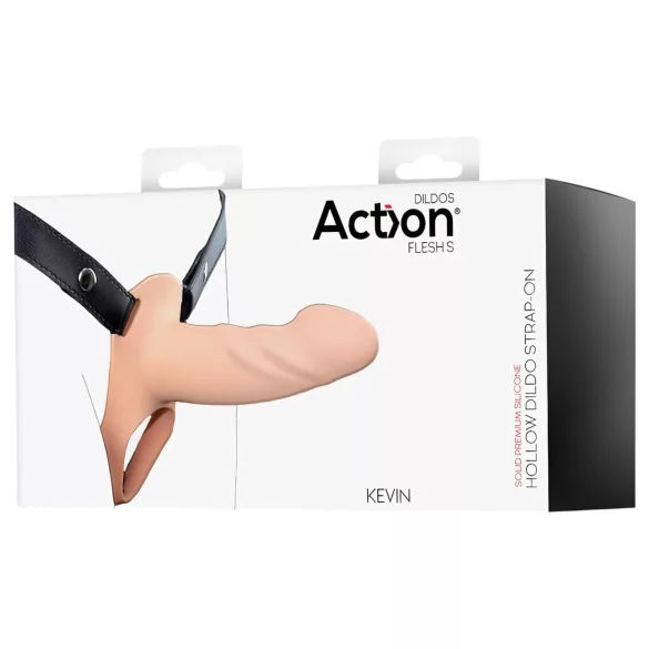Action StrapOn - gode ceinture creux - naturel - taille S