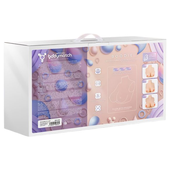 INTOYOU - poitrine réaliste à sangles - silicone couleur chair