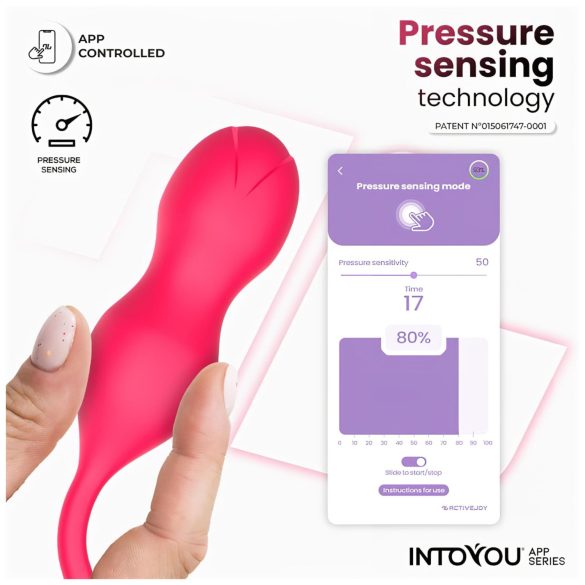 INTOYOU - Boules de Kegel vibrantes connectées - duo - rose