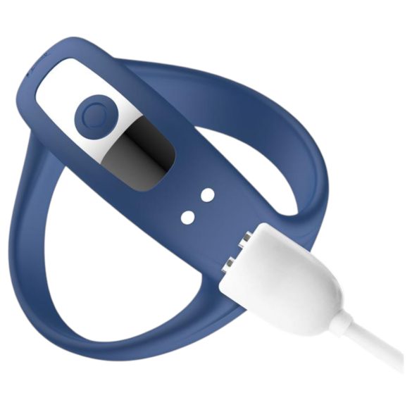 INTOYOU - anneau pénien vibrant connecté - silicone bleu