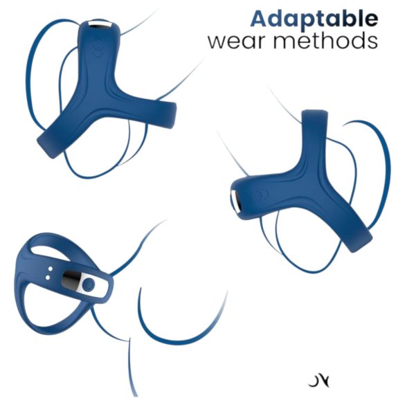 INTOYOU - anneau pénien vibrant connecté - silicone bleu