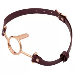 Latetobed - bâillon anneau bouche - cuir marron
