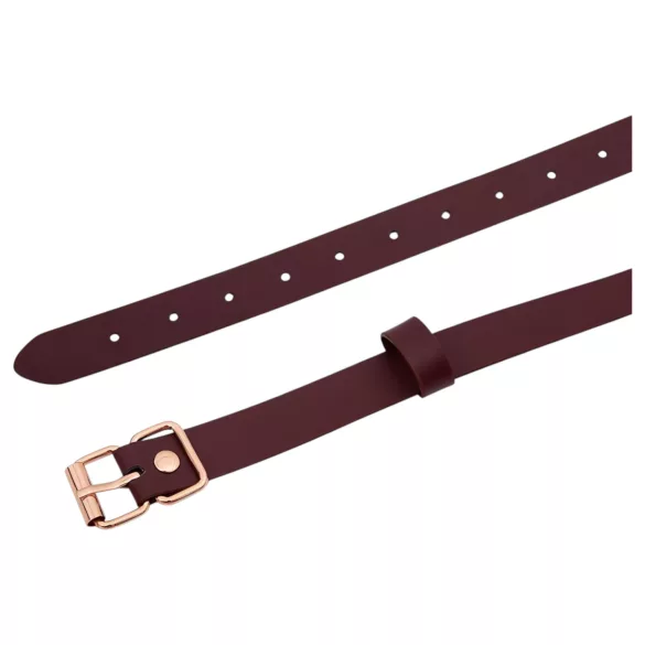 Latetobed - bâillon anneau bouche - cuir marron