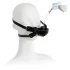 Latetobed - bâillon bouche avec abreuvoir - silicone noir