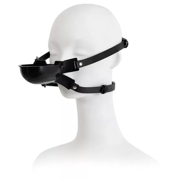 Latetobed - bâillon bouche avec abreuvoir - silicone noir