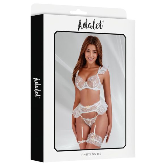 Adalet Natalie - ensemble lingerie dentelle - blanc