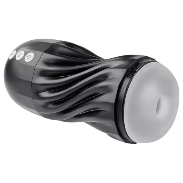 Playboy Solo Stroker - masturbateur suceur rechargeable (noir)