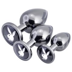 Playboy - set de plugs anaux - 3 pièces - argenté