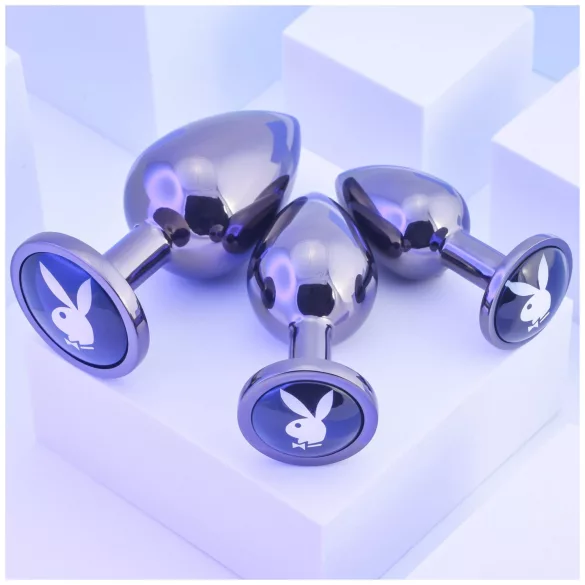 Playboy - set de plugs anaux - 3 pièces - argenté