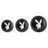 Plug anal Playboy - Set 3 pièces (argent)