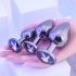 Plug anal Playboy - Set 3 pièces (argent)