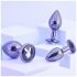 Plug anal Playboy - Set 3 pièces (argent)
