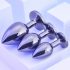 Plug anal Playboy - Set 3 pièces (argent)