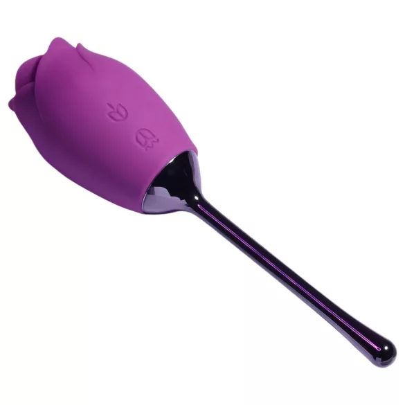 Playboy - vibromasseur langue rose - étanche rechargeable silicone violet