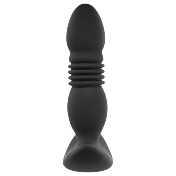 Playboy - Vibromasseur anal rechargeable avec poussée (noir)