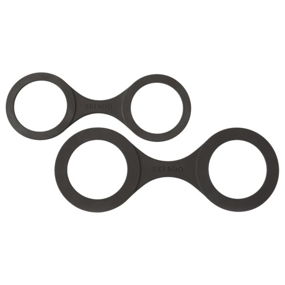 Sei Mio - menottes en silicone - L - noir
