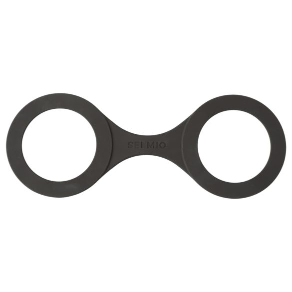 Sei Mio - menottes en silicone - taille M - noir