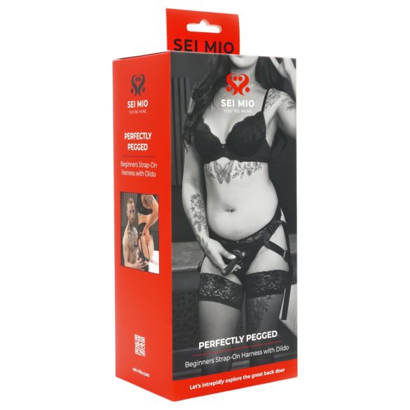 Sei Mio - gode ceinture harnais - 12,5 cm - noir