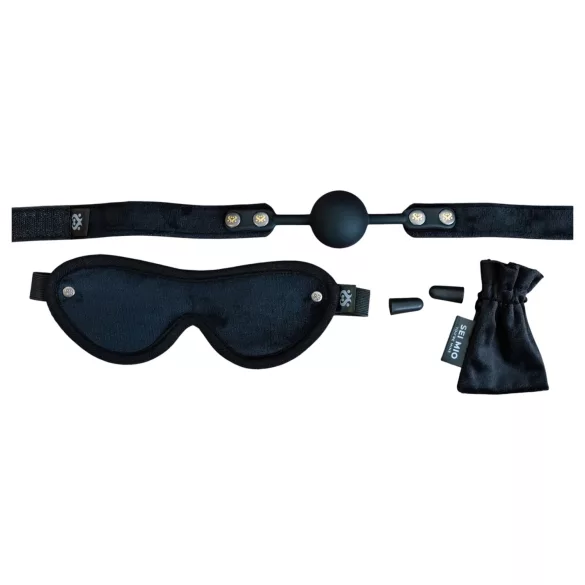 Sei Mio - coffret BDSM avancé - accessoires noirs