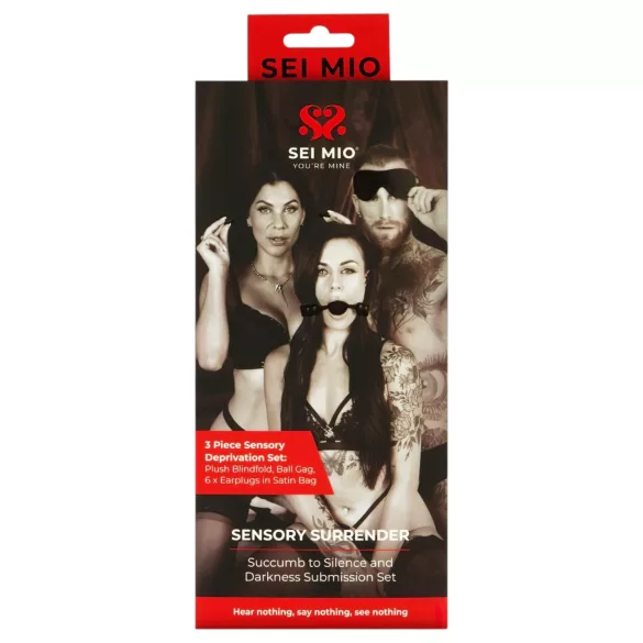 Sei Mio - coffret BDSM avancé - accessoires noirs