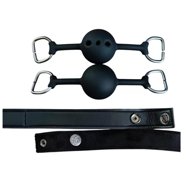 Sei Mio - baillon bouche set - 2 pièces - noir