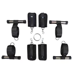 Sei Mio - croix de bondage porte - fixation facile - noir