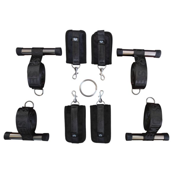 Sei Mio - croix de bondage porte - fixation facile - noir