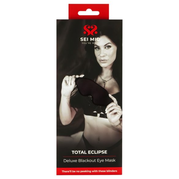 Sei Mio - masque pour les yeux BDSM - noir