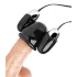 XR Brands - Trinity - vibromasseur pour gland avec capuchon à deux boules (noir-argent)