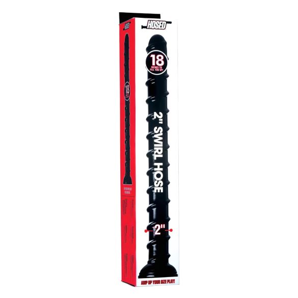 Serpent Noir Torsadé 18 - Dildo Anal (noir)