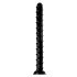 Serpent Noir Torsadé 18 - Dildo Anal (noir)
